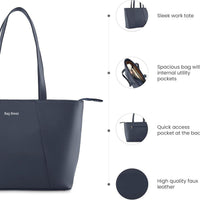 Ocean Tote Bag Black. - Bagbreez.pk