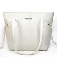 White Breeze Croc Tote Bag. - Bagbreez.pk