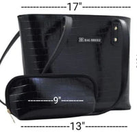 Black Crocodile Bag. Bagbreez.pk