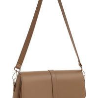 Everyday Flap Bag dark Brown Bagbreez.pk