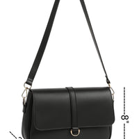 Everyday Flap Bag Black Bagbreez.pk