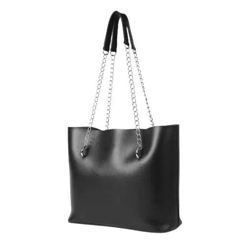 Breeze New Wave Tote Bag _ Black - Bagbreez.pk