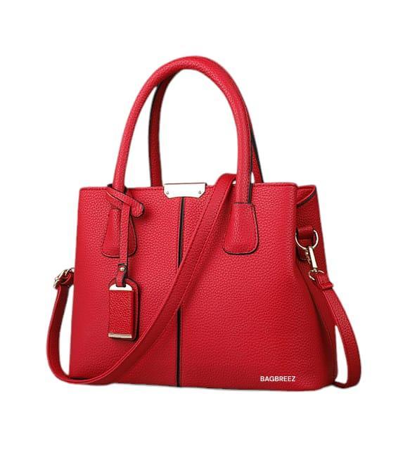 Classic Handbag Red - Bagbreez.pk