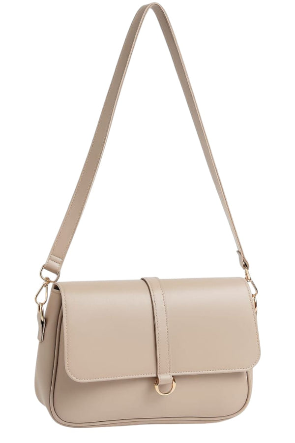 Everyday Flap Bag Beige Bagbreez.pk