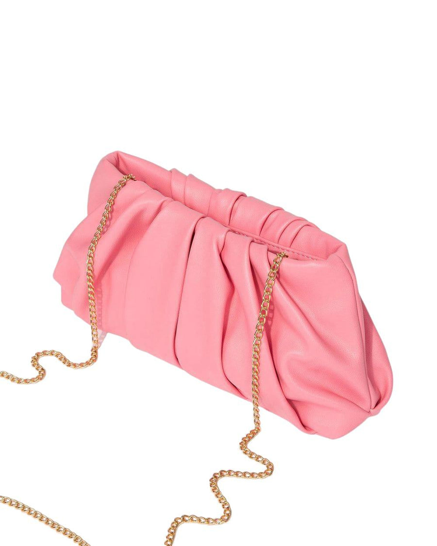 Flora Cultch Bag Pink - Bagbreez.pk