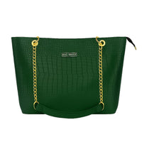 Crocodile Tote Bag Green. Bagbreez.pk