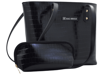 Black Crocodile Bag. - Bagbreez.pk