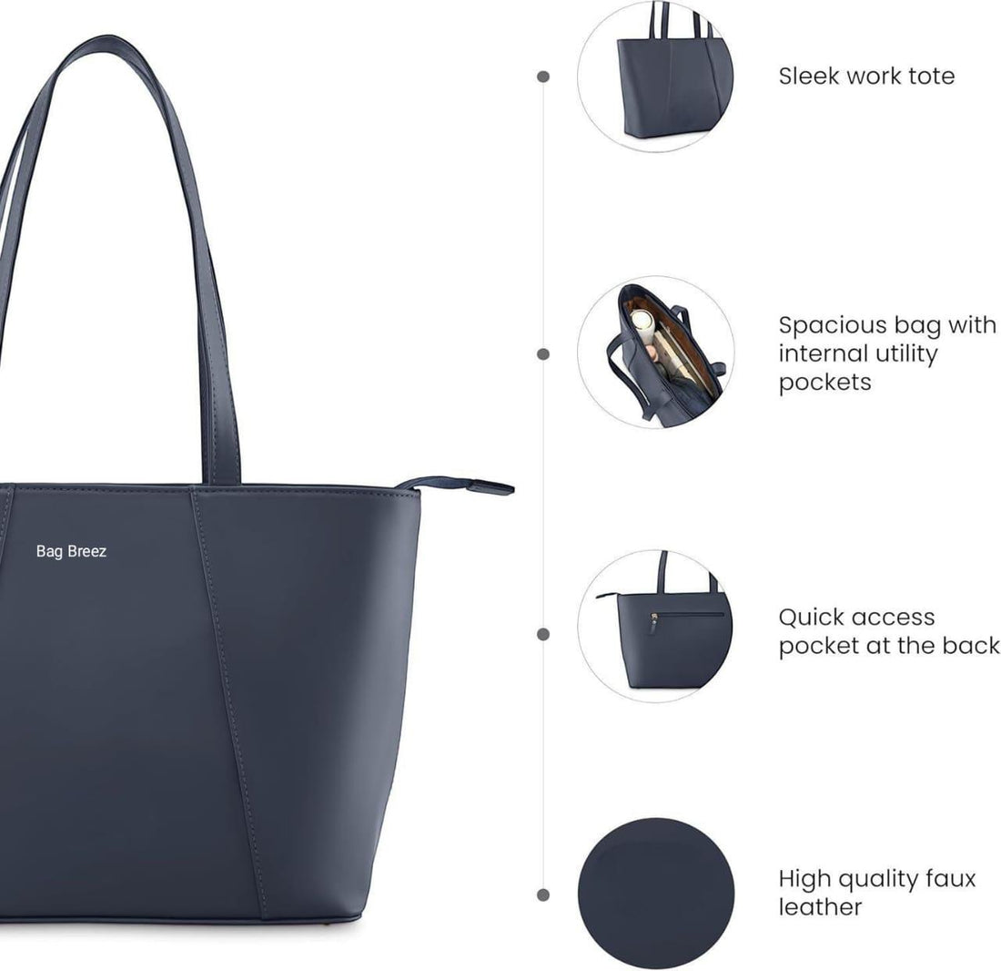 Ocean Tote Bag Black. - Bagbreez.pk
