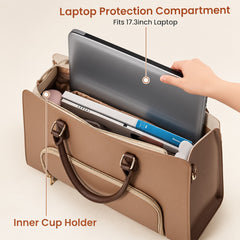 Tote Bag for Women with Insulated Lunch Compartment Laptop Work Tote Bag - Bagbreez.pk
