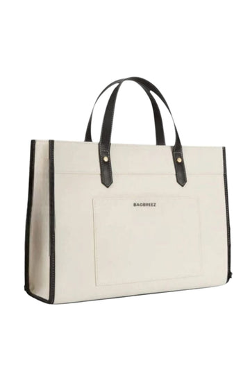 Canvas Bag  White Black bagbreez.pk