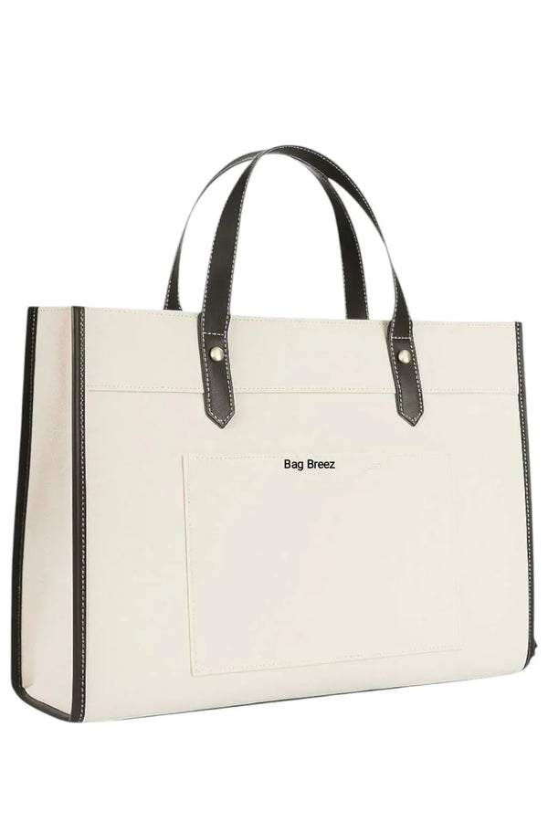 Canvas Bag  White Black bagbreez.pk