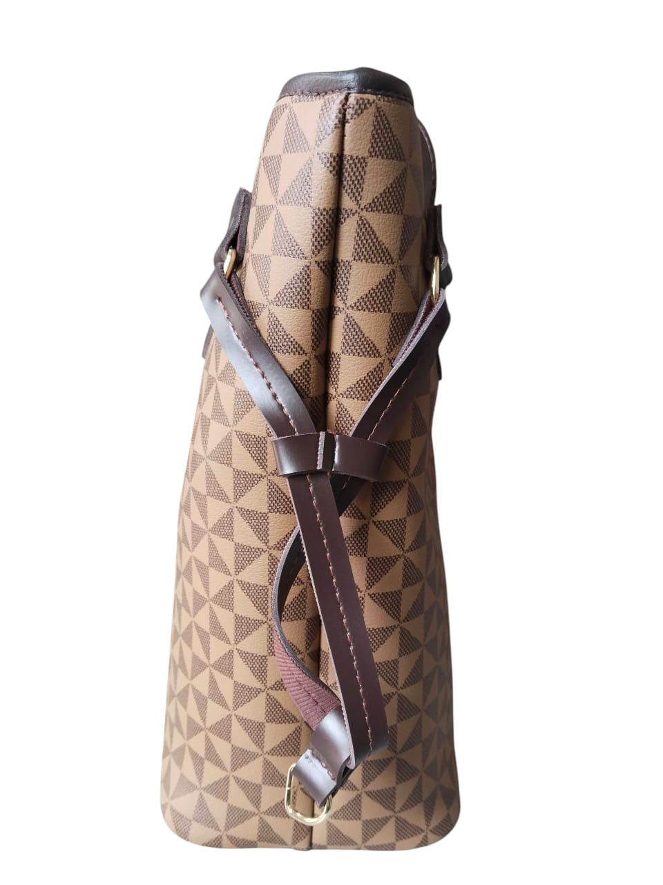 Dark Brown Checkered Neverfull Bag. Bagbreez.pk