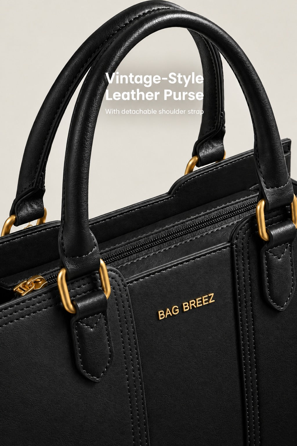Vintage Leather Shoulder Handbag - Bagbreez.pk