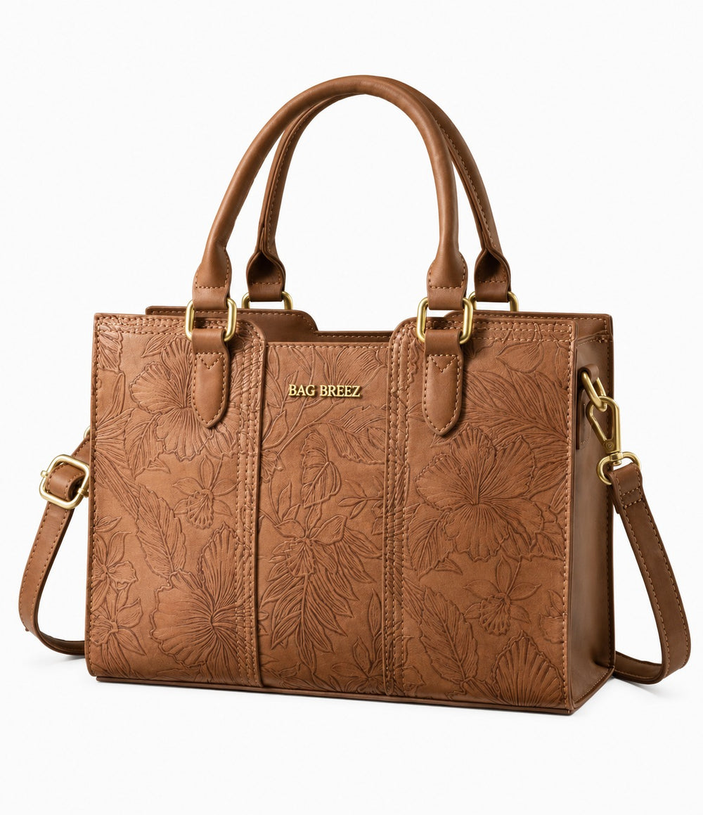 Vintage Leather Shoulder Handbag - Bagbreez.pk