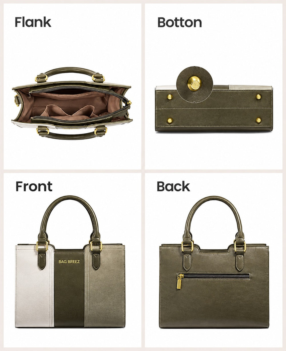 Vintage Leather Shoulder Handbag - Bagbreez.pk