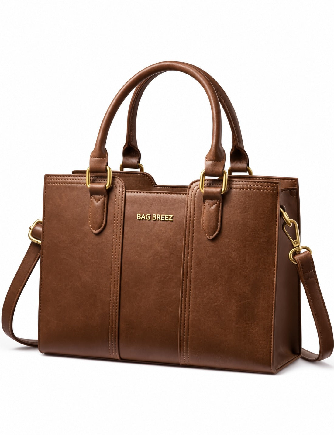 Vintage Leather Shoulder Handbag - Bagbreez.pk