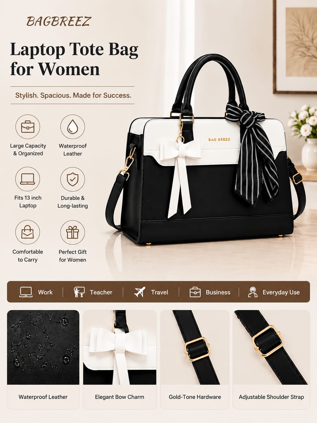 Jabeen Tote Bag - Bagbreez.pk