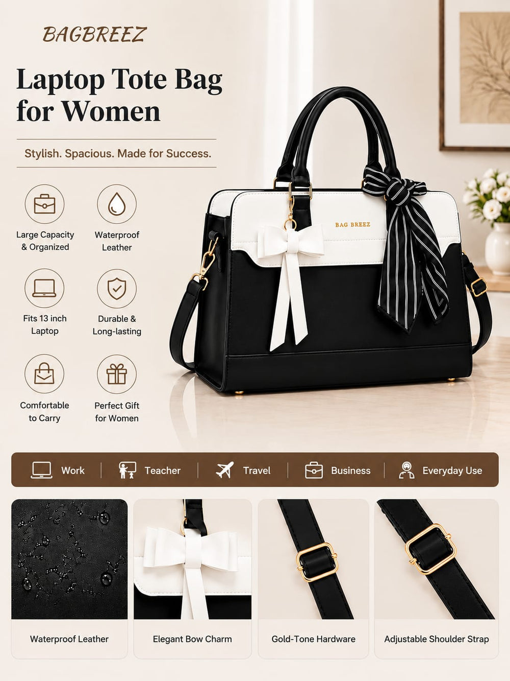 Jabeen Tote Bag - Bagbreez.pk