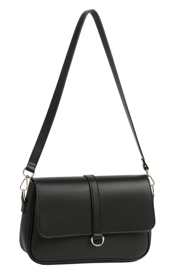 Everyday Flap Bag Black Bagbreez.pk
