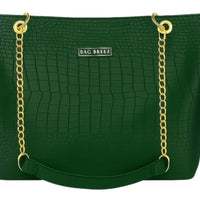 Crocodile Tote Bag Green. Bagbreez.pk
