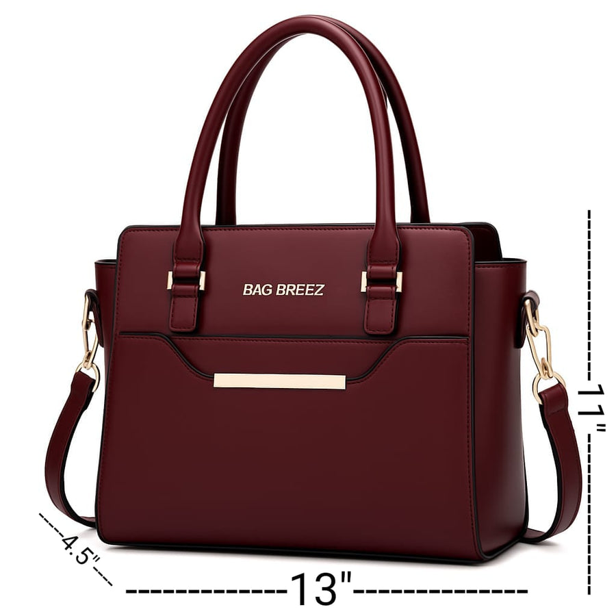 Hike Haven Handbag Mehroon Bagbreez.pk